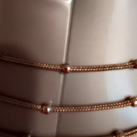 NWOT Silver 3 strand necklace from Italy. - Picture 6 of 12